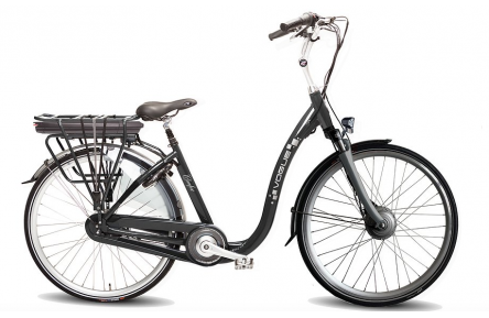 E-Bike Vogue Solution, 36V 13AH, 46 cm, 7SP, zwart mat