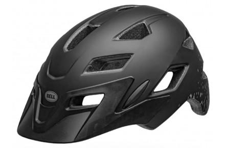 Helm Bell Sidetrack Youth mat black/silver UY