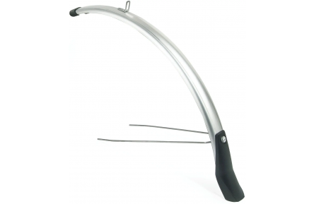 Voorspatbord Eurofender Snello 28" x 51 mm - zilver