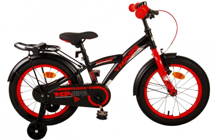 Volare Thombike Kinderfiets 16"/23 cm/Zwart-Rood/21542