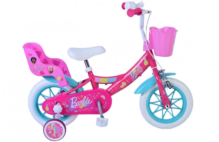 Barbie Kinderfiets 12"/18 cm/Groen-roze/31280-DR