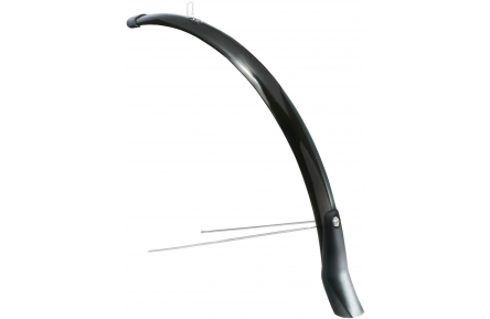 Voorspatbord Eurofender Snello 28" x 46 mm - zwart