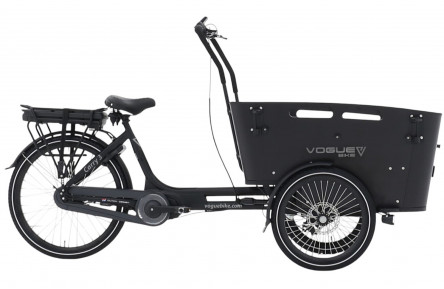 E-CARGO Vogue Carry 3 8 26"-20"/48cm/Matt-Black-Black/36V 13Ah 468Wh Bafang M400 Max Drive 80Nm LCD