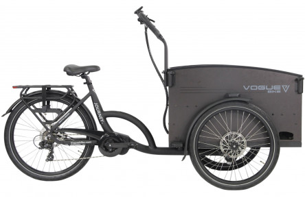 E-CARGO Vogue Journey+ 7 26"-24"/48cm/Matt-Black-Black/36V 14.5Ah 522Wh ANANDA LCD