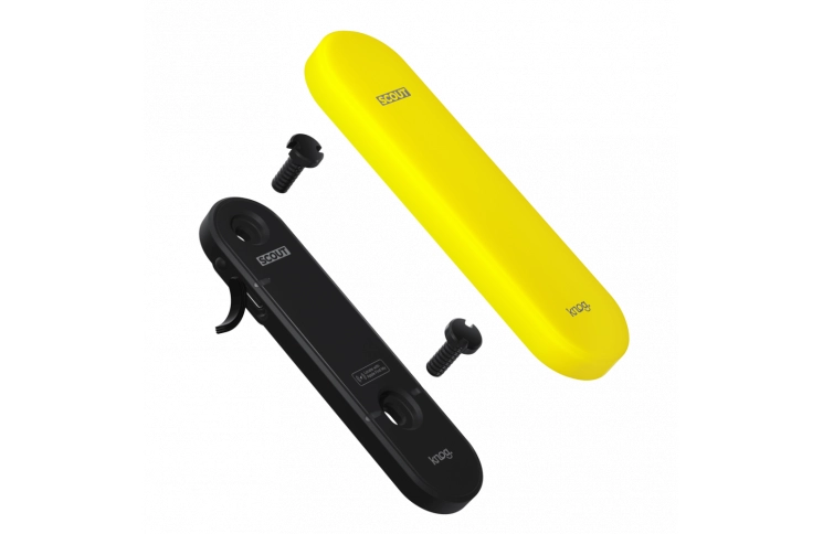 Knog Scout Bike alarm and finder, black/neon yellow