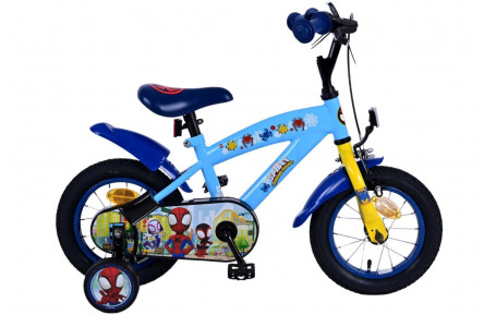 Spidey Kinderfiets 12"/21.5 cm/Blauw-Geel/21290-SACB