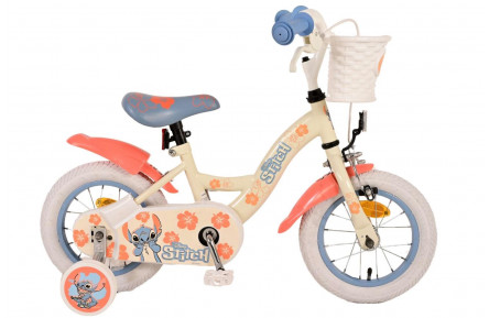 Disney Stitch Kinderfiets 12"/20 cm/Cr?me koraal Blauw/31250-SACB