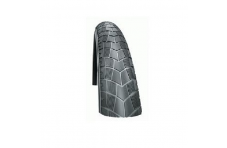 EB1203D Schwalbe Big Apple (Anti-lek/raceguard), Zwart met reflectie, 20x2.15, ETRTO 55-406