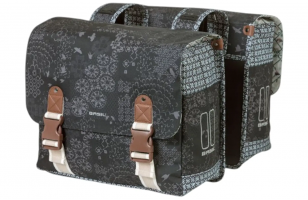 Dubbele fietstas Basil Bohème Carry All - 35 liter - zwart