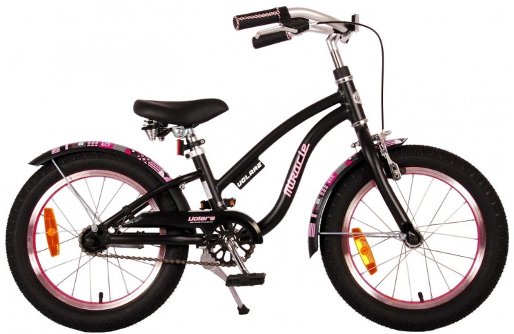 Volare Miracle Cruiser Kinderfiets 16"/23 cm/Mat zwart/21687