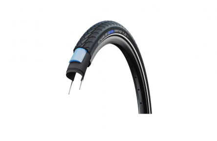 Schwalbe Marathon plus (Smartguard 5mm anti-puncture), Black with reflection, 28x1.40, ETRTO 37-622