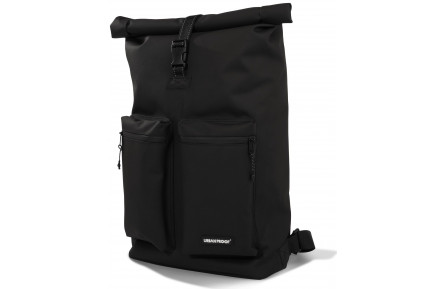 Gerecyclede shopper fietstas Urban Proof Rolltop Backpack 20 liter 34x13x46cm - zwart
