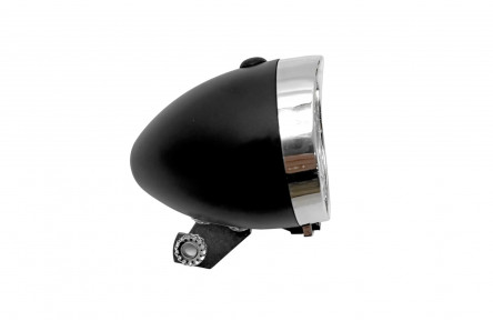 Headlight Retro 3 LED Black Battery
