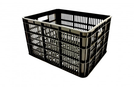 AA+ KUNSTSTOF PVC FIETSKRAT UNI ZWART 40X32X32 CM