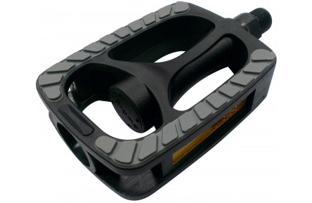 Pedals Marwi SP-813PP with gray non-slip inlay - black