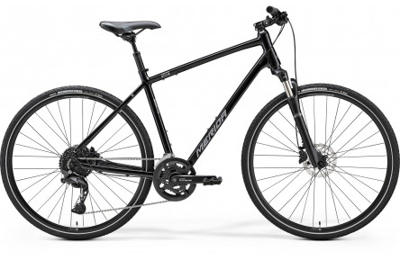 Merida CROSSWAY 300 GLOSSY BLACK (SILVER) S