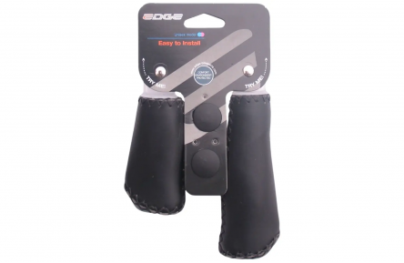 Handle Grip Set Edge KS-G201 135/92mm Black Leather