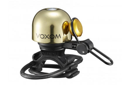 Voxom Bicylce Bell Kl20, gold, 22,2-31,8mm, O-Ring