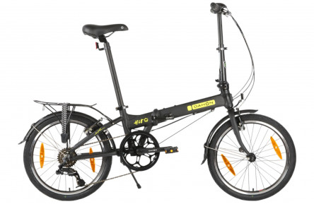 Dahon vouwfiets Hit D6 Pitch 20" 6v derailleur mat zwart