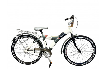 Meisjesfiets Alpina Legend 24"/26cm/wit-grijs