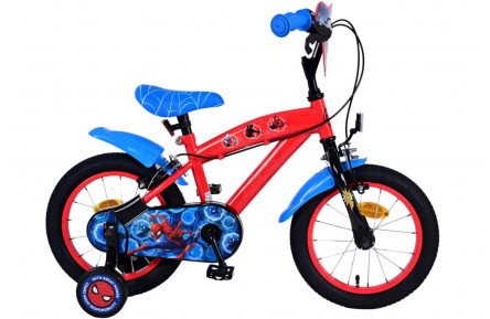 Ultimate Spider-Man Kinderfiets 14"/23 cm/Rood-Blauw/21481-SAFW