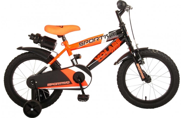 Volare Sportivo Kinderfiets 16"/26 cm/Oranje-Zwart/2062