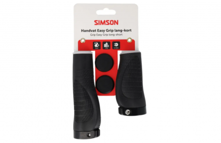 SIMSON S020462 HANDVATTEN SET EASY GRIP 130/95MM ZWART OP KAART 