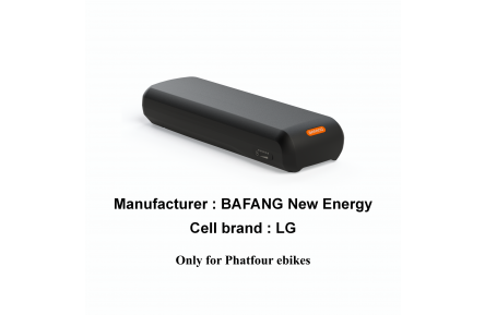 BAFANG C01 750Wh 43V 17.5Ah LG Carrier Battery (Phatfour) BT C01.750.UC.P