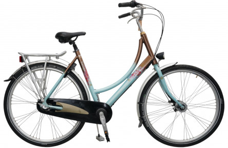 Damesfiets Batavus Blockbuster 28"/56cm/Blauw-bruin