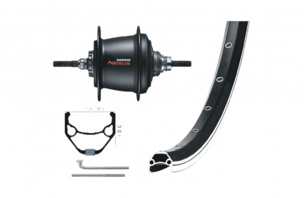 KGS ACHTERWIEL 28 INCH 622 ZW/ZILV NEXUS 7 ROLLERBRAKE