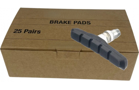 HZB V-BRAKE ( E-BIKE ) REMBLOKKEN 70MM SYMETRISCH PER 25 PAAR / 50 STUKS WERKPLAATSVERPAKKING