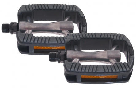 Pedaalset Marwi SP-821 aluminium huis non-slip - zwart / zilver