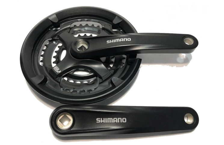 Crankset Shimano FC-TY701 3x8/7/6-Speed m. chainguard