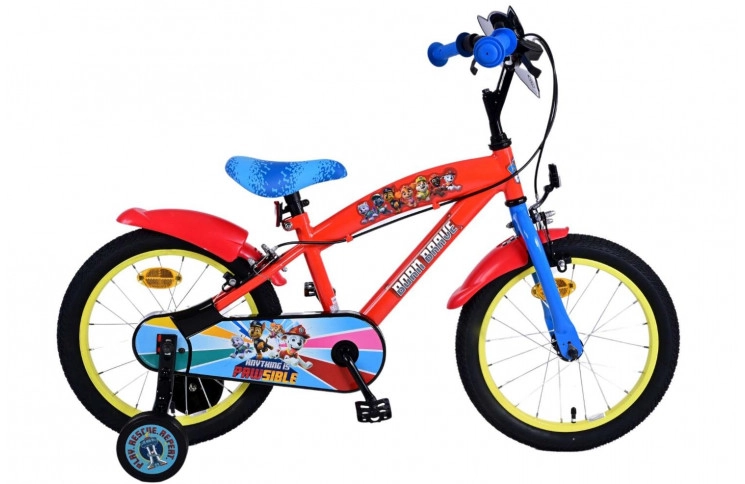 Paw Patrol Kinderfiets 16"/25 cm/Rood-Blauw-Geel/21709