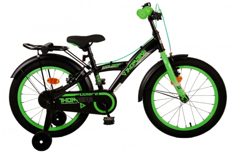 Volare Thombike Kids Bike 18"/24 cm/Black-Green/21795