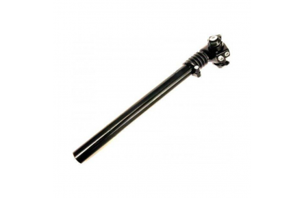 FF1802B Post Moderne geveerde zadelpen ATB , 2 bouts bevestiging. 27.2 zwart 300mm