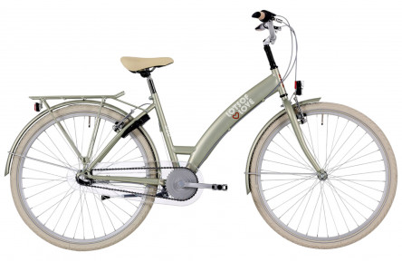 BFN meisjesfiets Lots of Love 26" 3v remnaaf mat desert sage