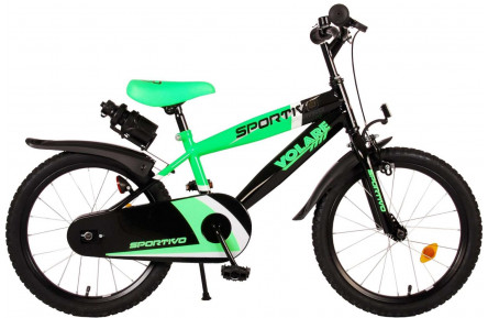 Volare Sportivo Children's Bicycle 18"/28 cm/Black-Green/2070