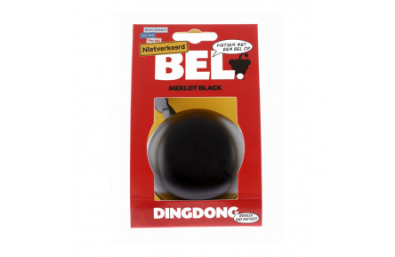 NietVerkeerd Bell Ding-dong 80mm merlot black