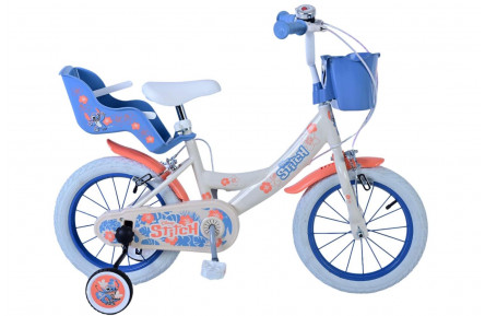 Disney Stitch Kids Bike 14"/27 cm/Cream Coral Blue/21519-DR