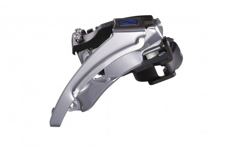 Voorderailleur 3 x 7/8-speed Shimano Altus M310 top swing / dual pull 40T - Zwart/Zilver