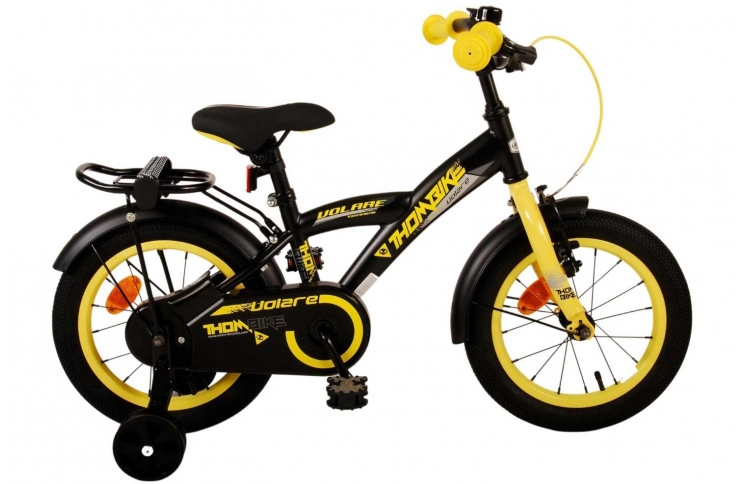 Volare Thombike Kids Bike 14"/22 cm/Black-Yellow/21376