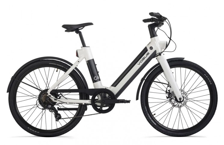 VOGUE E-BIKE, C4 LADY, 7DR SHIMANO, GLACIER WHITE (9,6AH,36V, 345,6 Wh), KLEUR LCD 1000800 -ACCU C4 