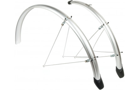 Eurofender Elegance mudguard set 28" x 46 mm - silver