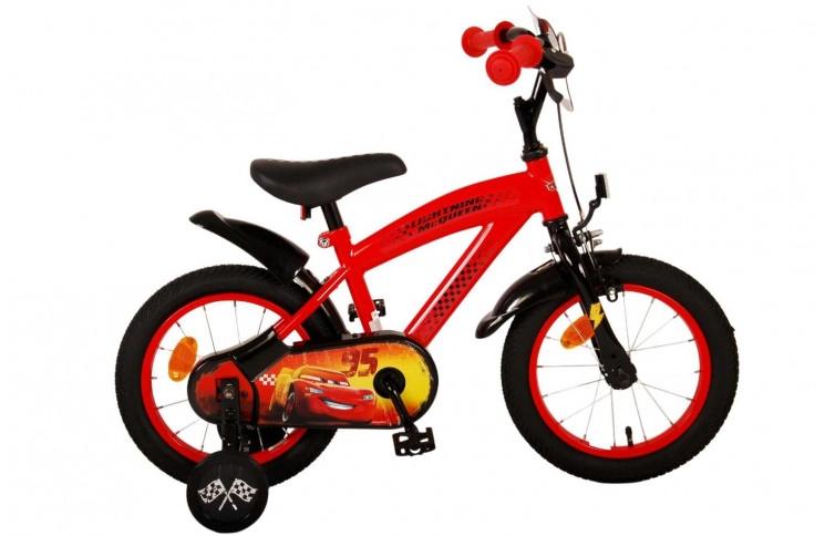 Disney Cars Kinderfiets 14"/23 cm/Rood-Zwart/21497-SACB