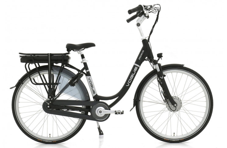 VOGUE E-BIKE, PREMIUM, 7SP SHIMANO, 53CM, MATT-ZWART (13AH,36V, 468 Wh),UART (1000416) KLEUR LCD