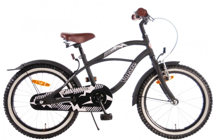 Volare Black Cruiser Kinderfiets 18"/26 cm/Zwart/31802