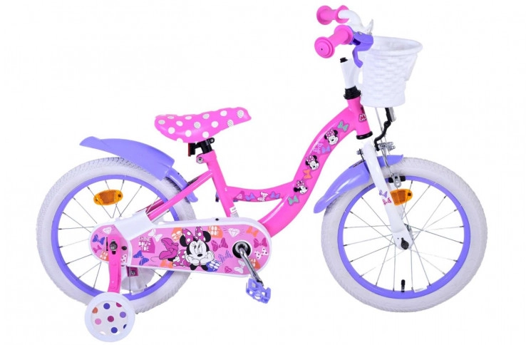 Disney Minnie Kinderfiets 16"/25 cm/Roze-Paars/21582-SACB