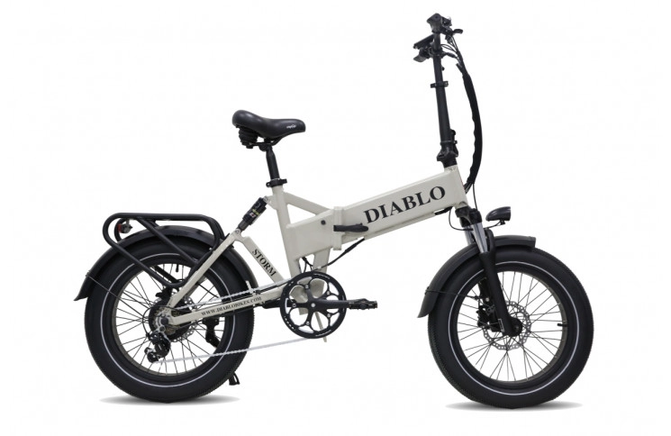 DIABLO E-BIKE, FOLDING, STORM, 7DR SHIMANO, HYDRAULIC, FASHION-GREY, 1000460 ACCU (15AH,48V,720WH)