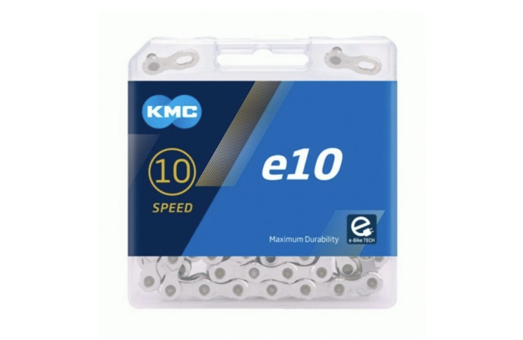 KMC e10 chain, 1/2x11/128, 10-speed mid motor e-bike chain